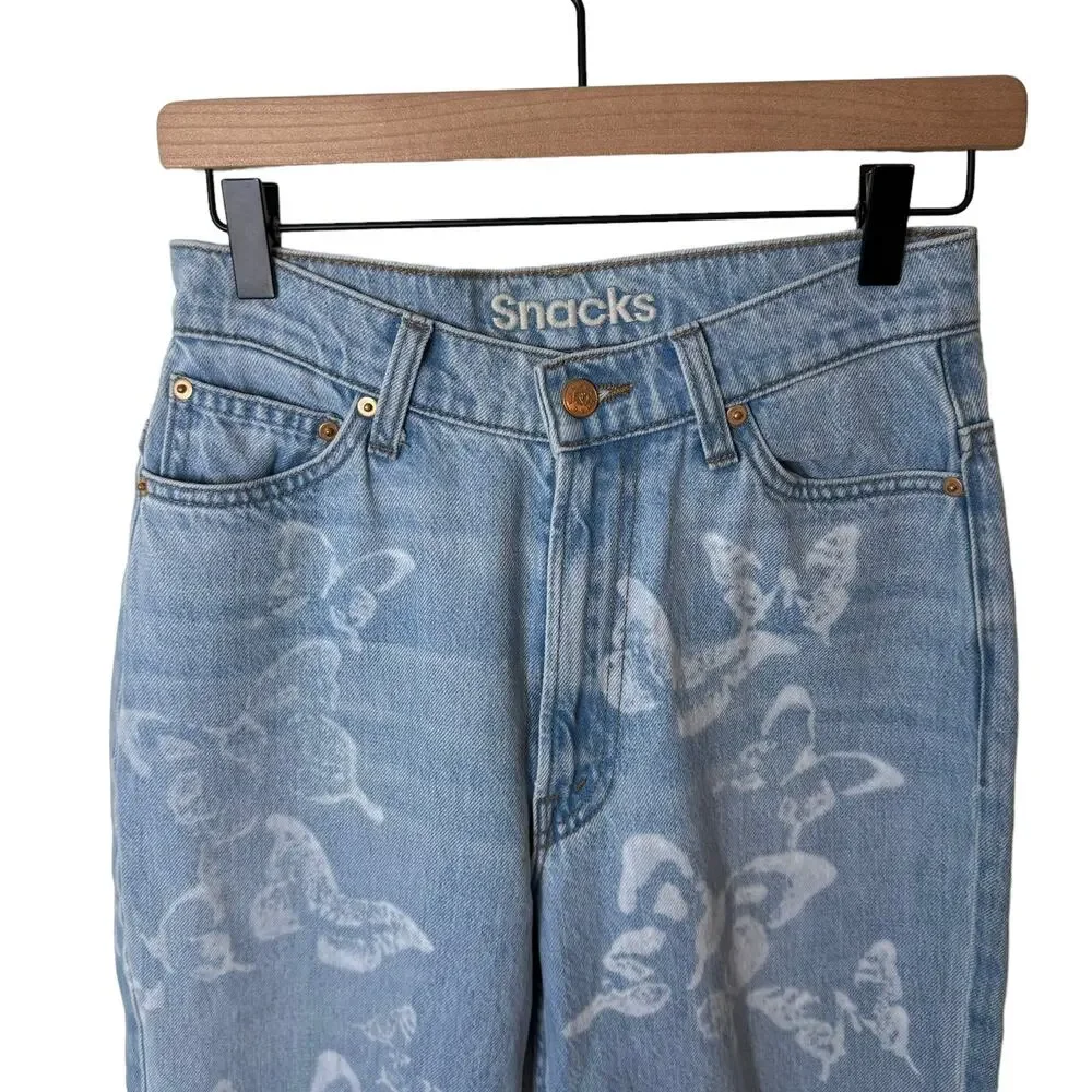 MOTHER SNACKS High Waisted Twizzy Skimp Bread & Butterfly Jeans Size 26 NWT - Picture 9 of 16